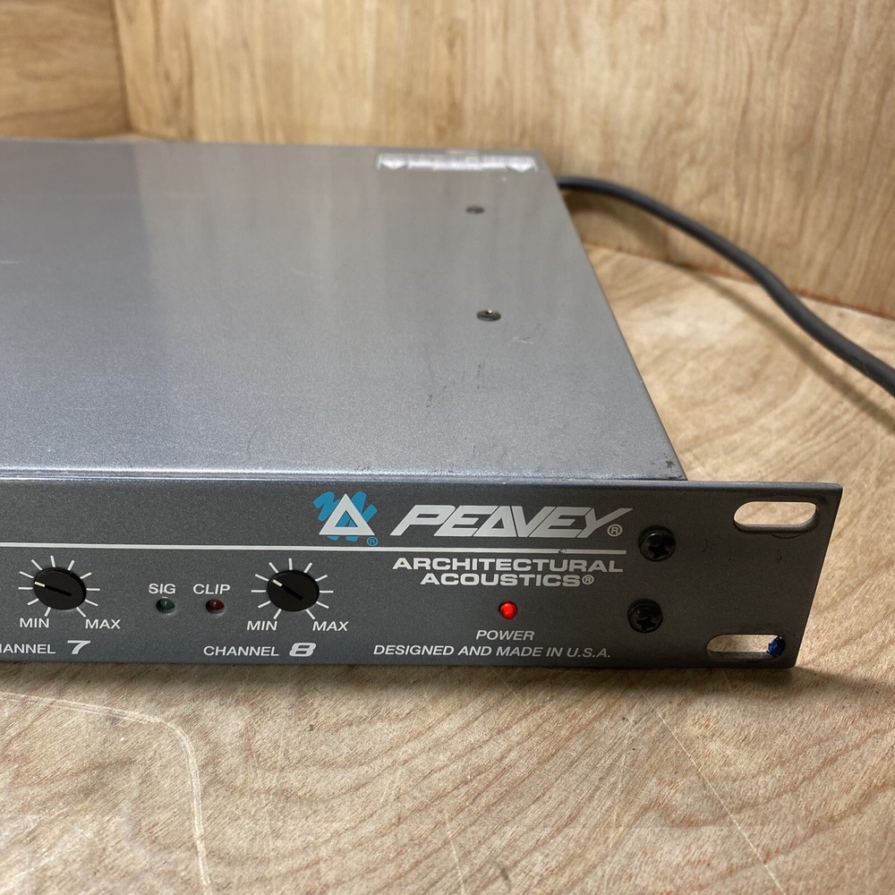 Peavey Architectural Acoustics, 8 Channel Pre Amplifier, Model: A/A-8P untested
