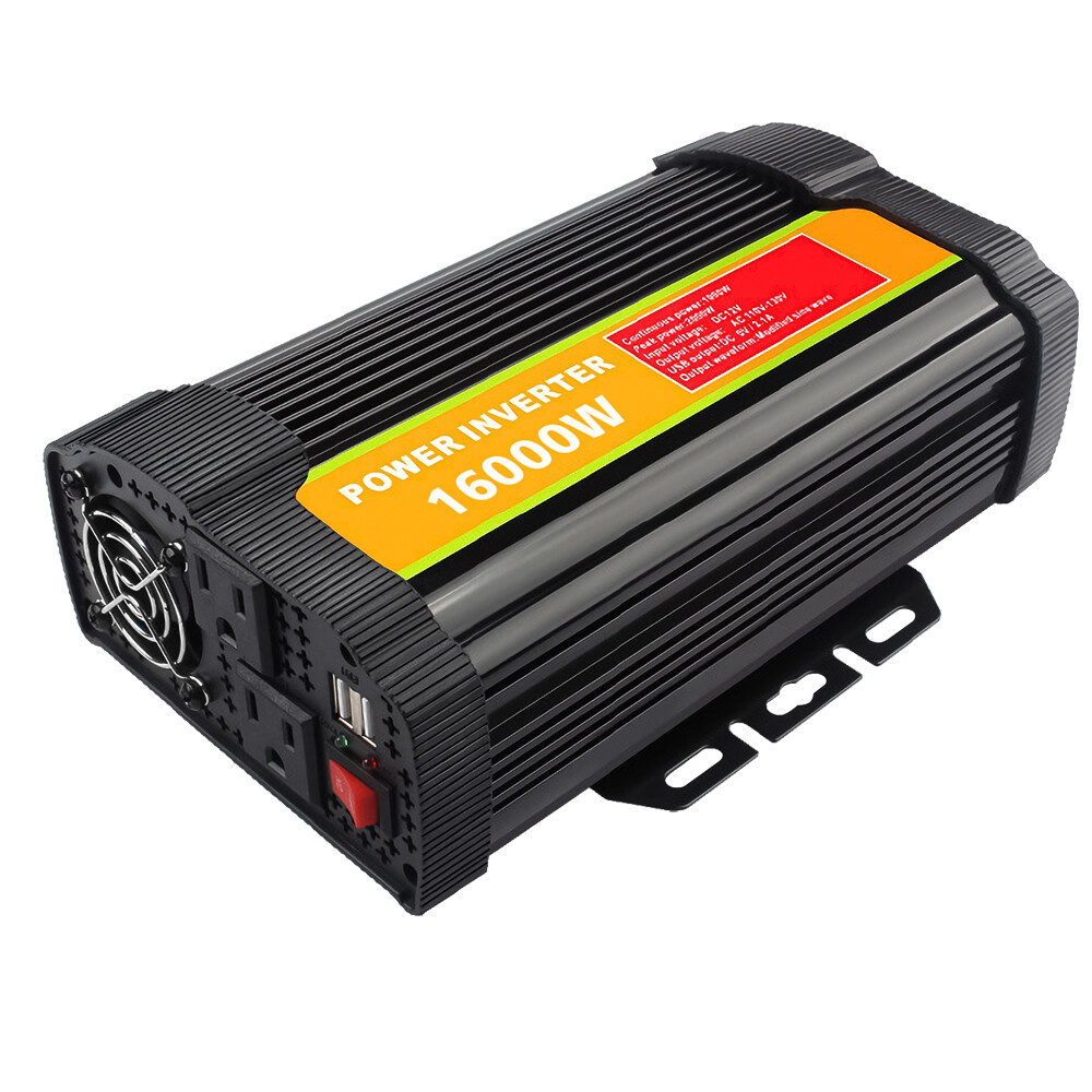 16000W Car Power Inverter DC 12V To AC 110V Pure Sine Wave Solar Converter LCD