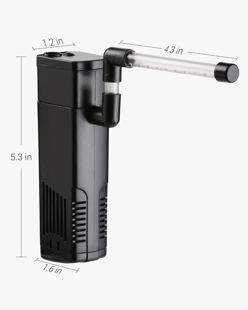 Aquarium Internal Filter, Submersible Power Filter with Multiple Function for Fi