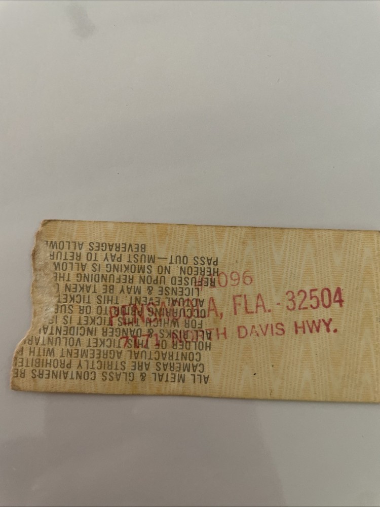 Rare Loverboy 1983 Concert Ticket