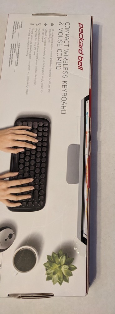 Packard Bell Black Wireless Keyboard Mouse Combo