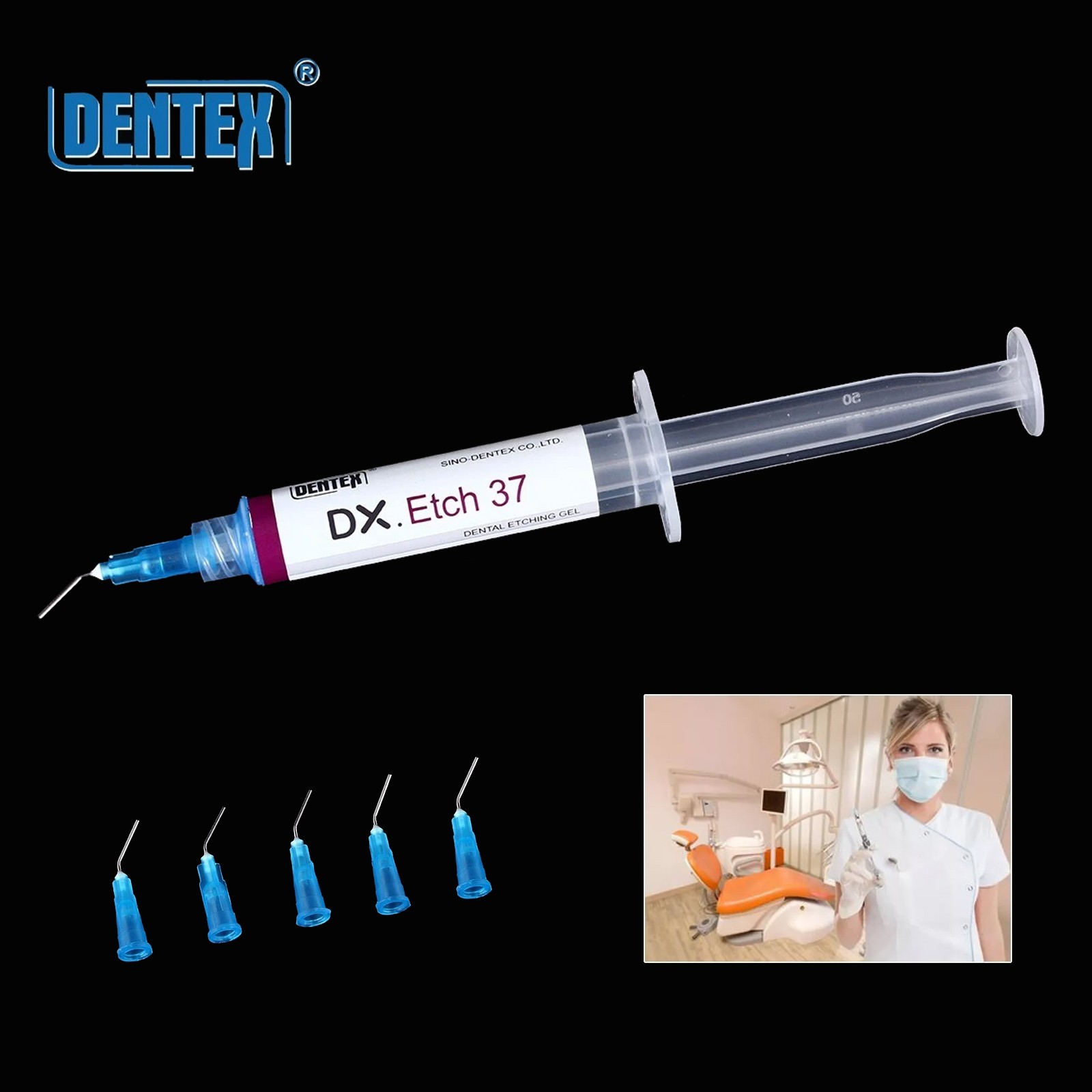 dentex dentale dell'acido fosforico 37% Silica Blue Gel per adesivo & resina