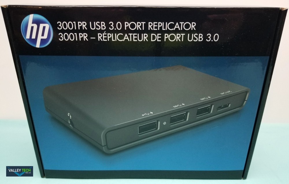 HP 3001PR USB 3.0 Port Replicator NEW!