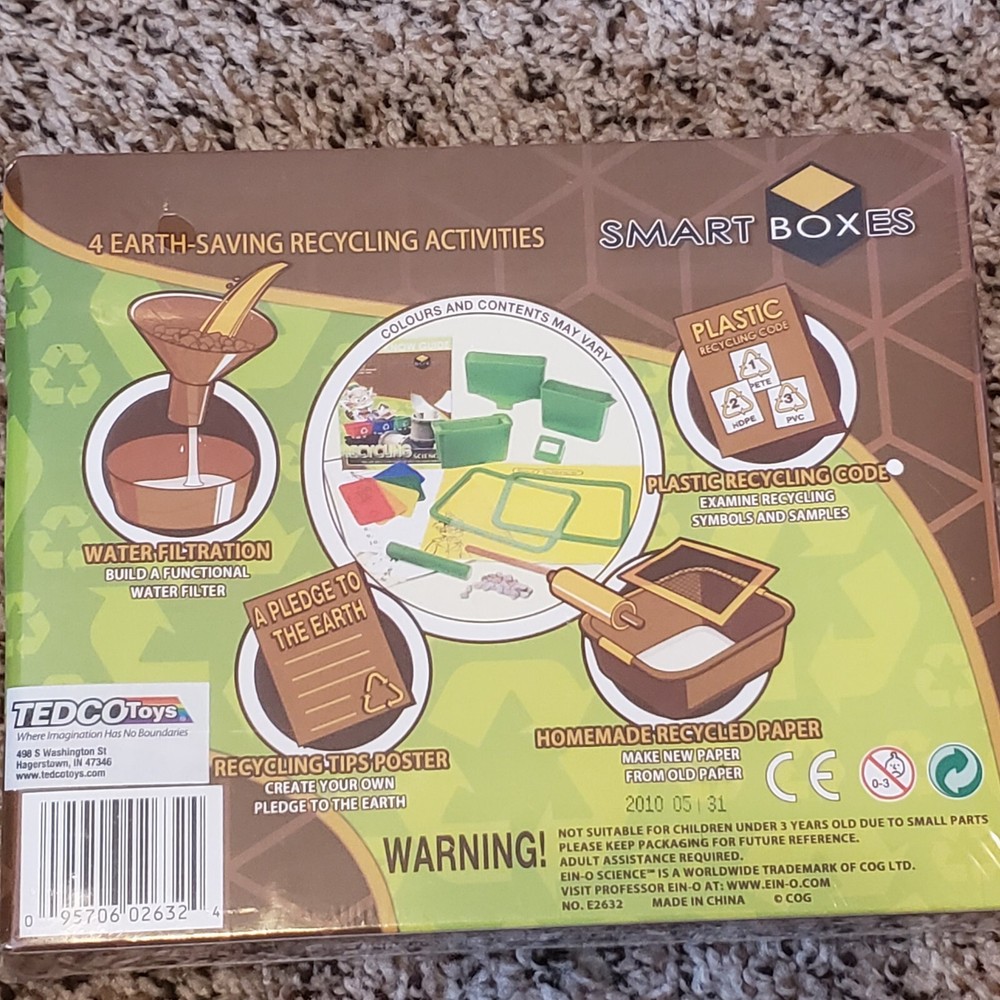 NEW Recycling Professor Ein-O Science Smart Boxes Save the Environment Kit