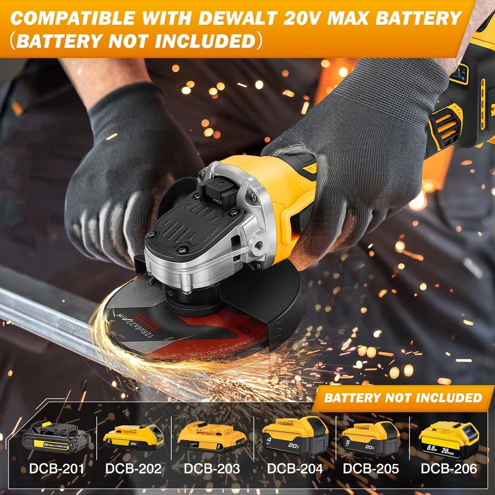 Cordless Angle Grinder for Dewalt