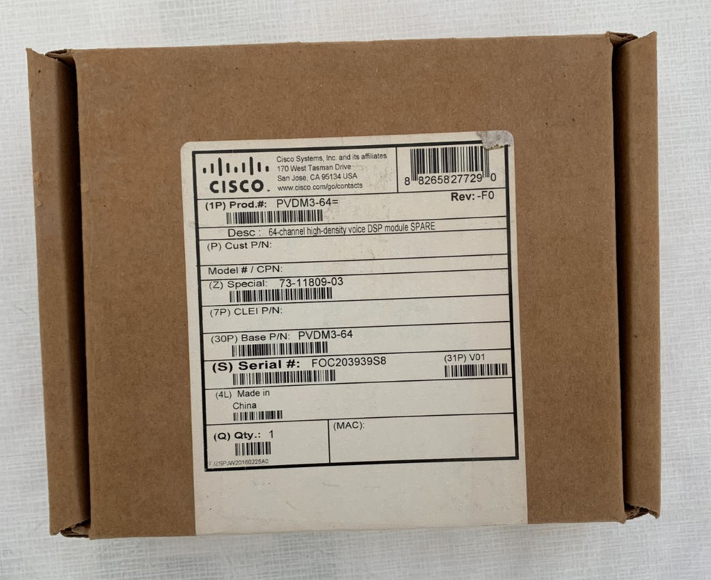 New Cisco PVDM3-64 (Open box)