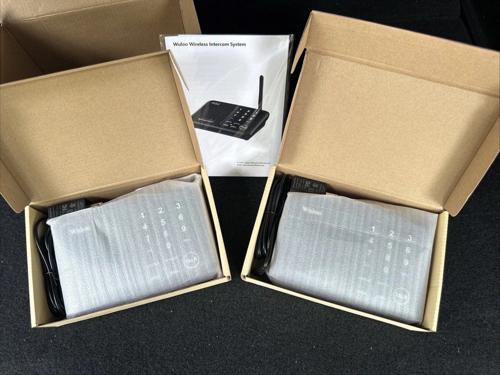 Wuloo Wireless Intercoms System for Home Office WL666 2 pack 1 mile range