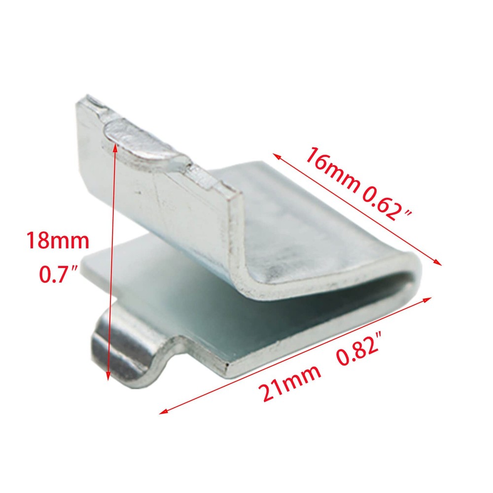 20 Pieces Adjustable Steel Pilaster Shelf Clips Support, Shelving Bracket Cli...