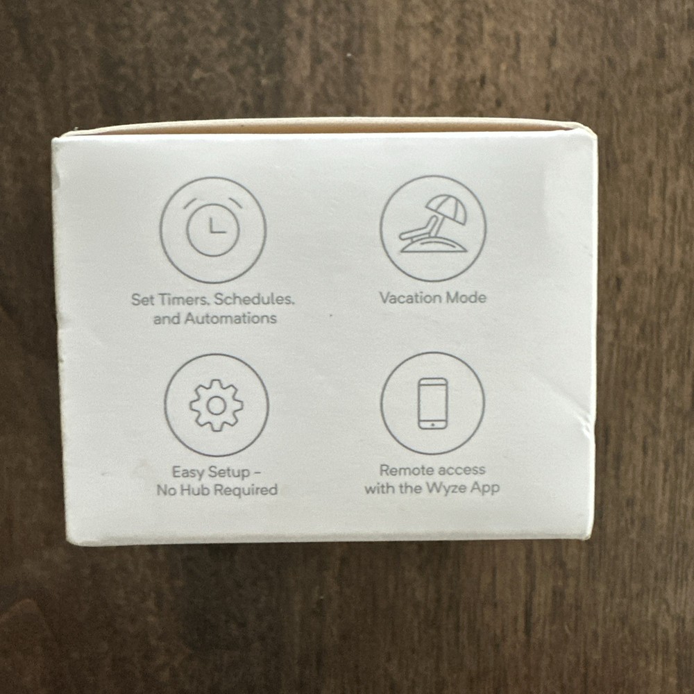 WYZE Plug 2 PACK WLPP1 App-Controlled Smart Outlets Indoor Use