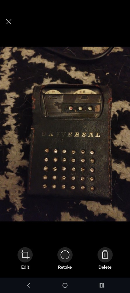 Universal PTR-62B Transistor 1961  Works Great!