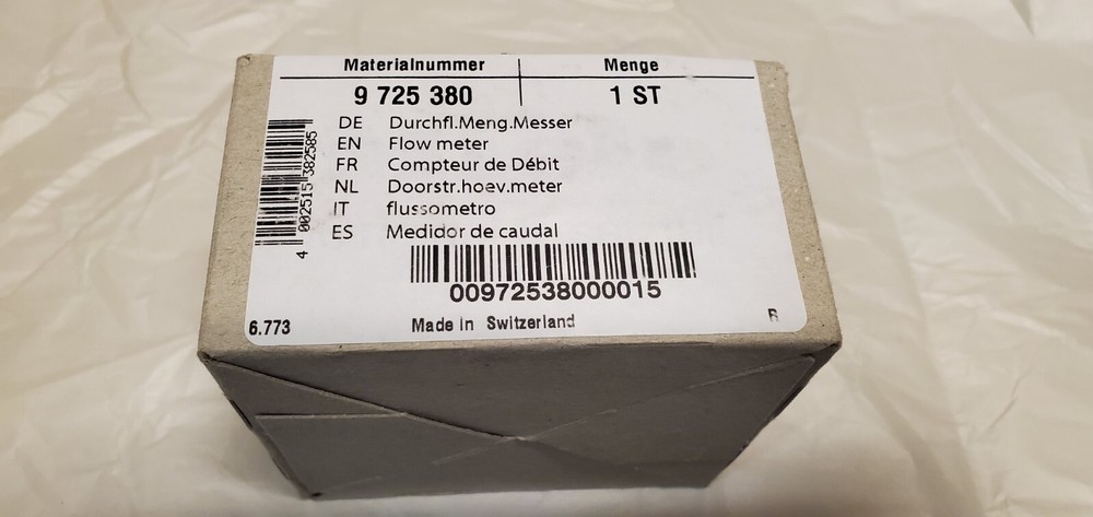 Miele New Flow Meter Part # 9725380