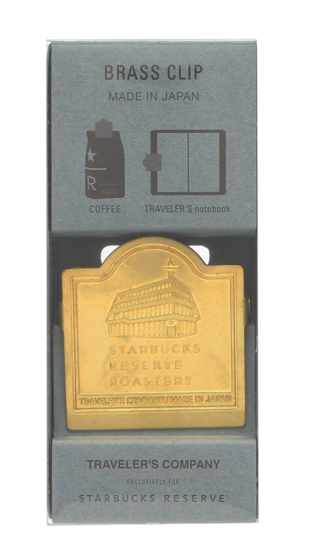 TRAVELER'S notebook Starbucks Reserve Roastery Tokyo Brass Clip Façade limited