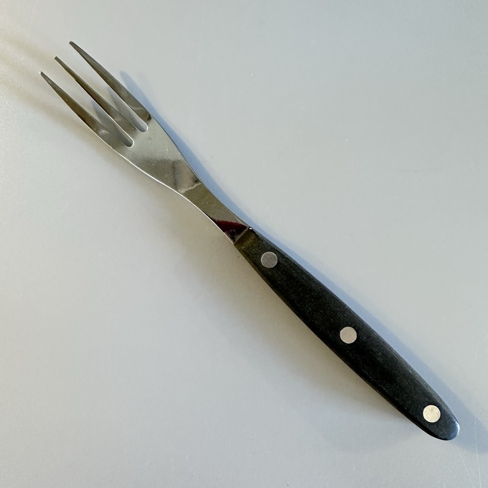 28 Stainless Flatware Black Composite Set Dinner forks Salad Spoons riveted