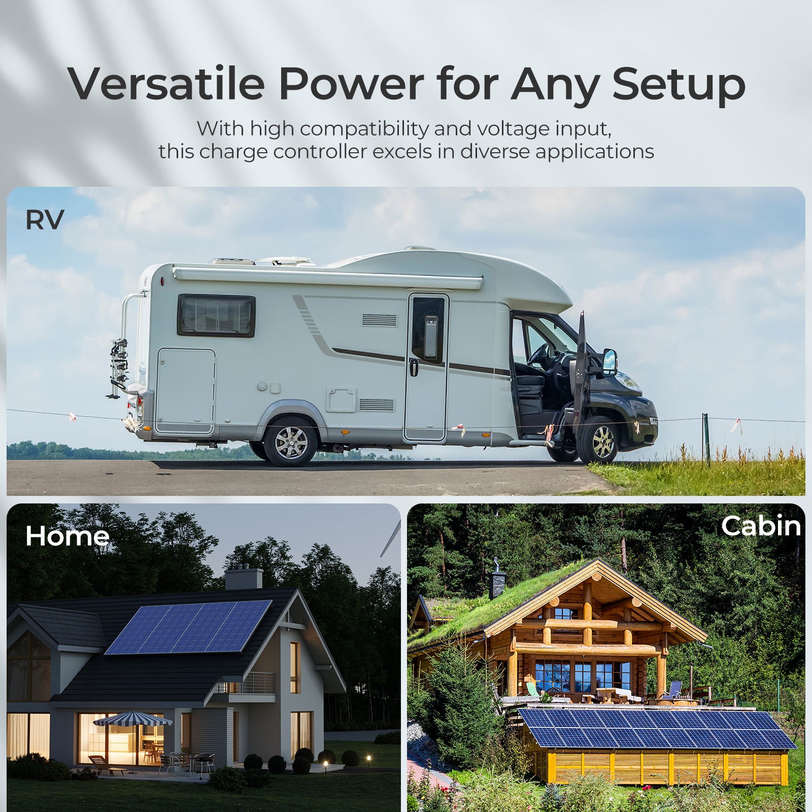 Renogy Rover Lite 12V/24V/36V/48V 60A MPPT Solar Charge Controller For AGM Gel