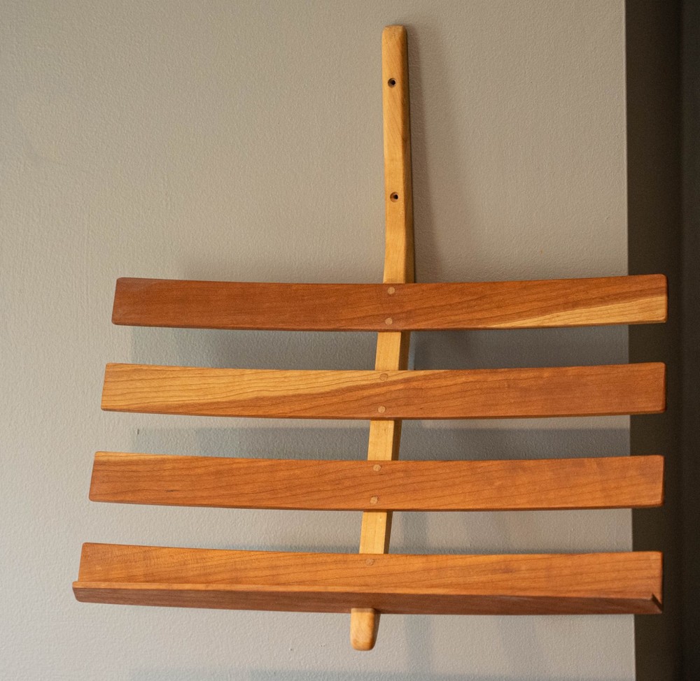 Cherry and maple Wall Mounted Music Stand