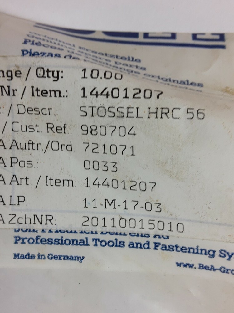BEA DRIVER BLADES 14401207 (NEW)