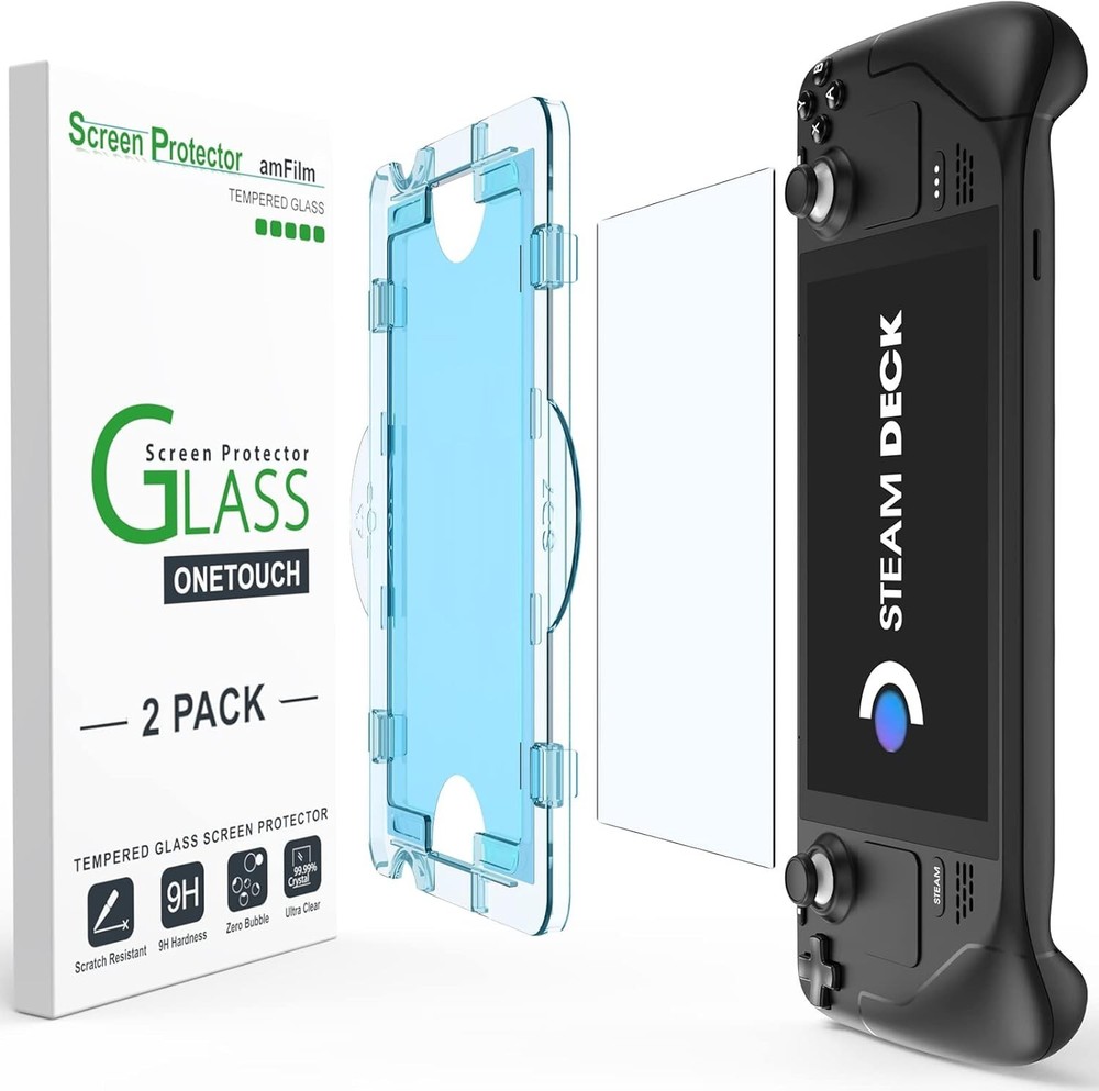 2 Pack Tempered Glass Screen Protector for Steam Deck 7'' - 9H Hardness