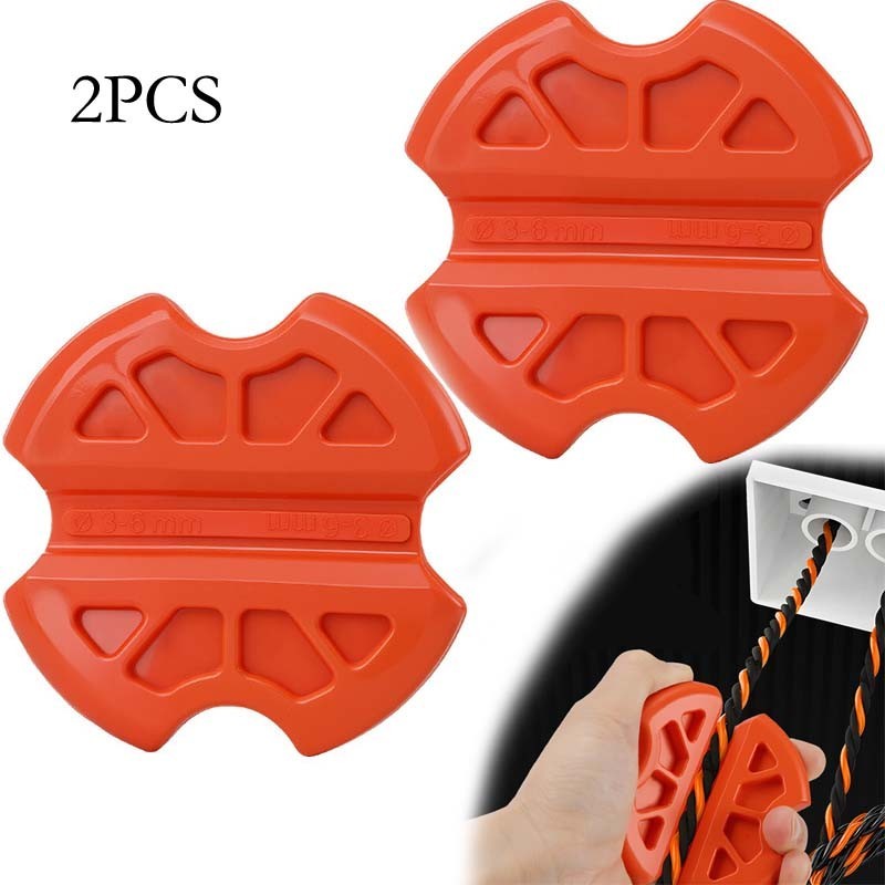 2pcs Electrician Wire Pulling Tool Rubber Holder Wire Drawing Antislip Grip