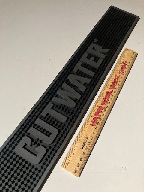 🔥 Cutwater Spirits Beer Rubber Bar Spill Mat Runner for tap handle Kegerator