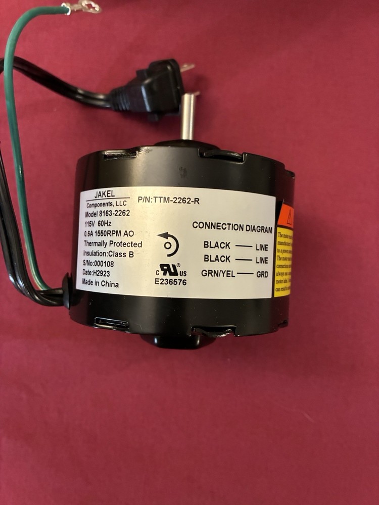 Jakel Components Model 8163-2262 motor