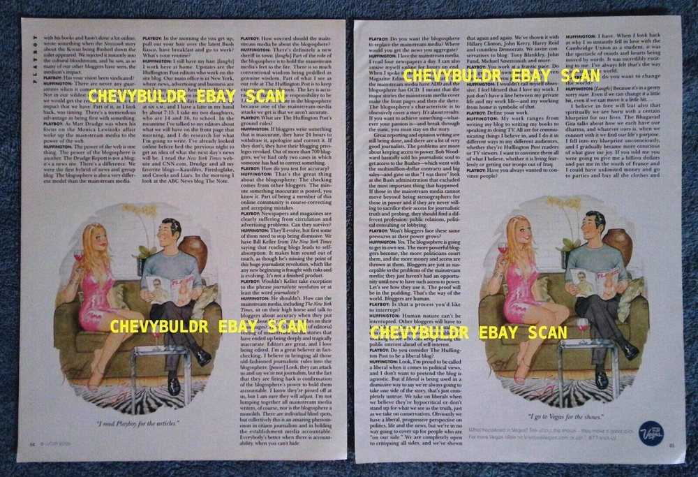 2006 Interview Article with Author and Columnist Arianna Huffington