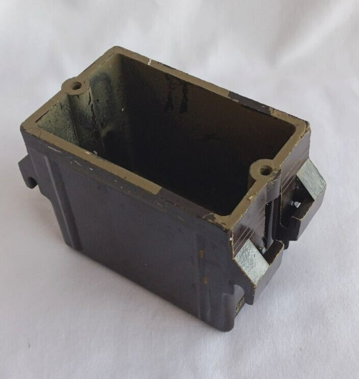 Vintage Brown Bakelite Electrical Cover Power Outlet Box