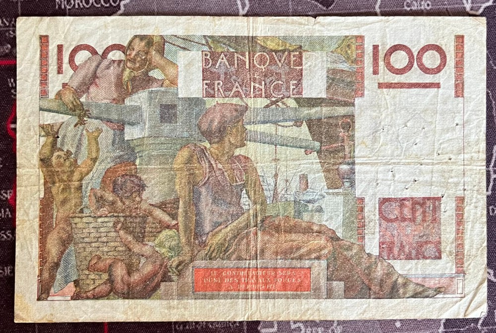 FRANCE 1946 100 FRANC NOTE