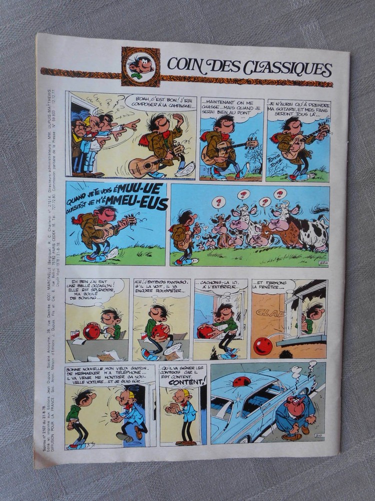 Spirou Weekly No. 2107 Good Condition With Supplement