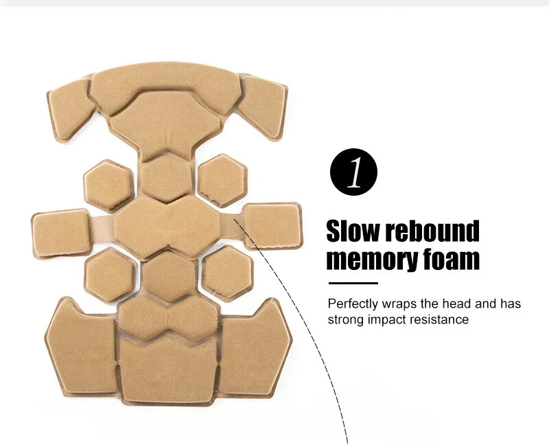 FMA Double-Layer Memory Foam Pad Sponge Removable Pad Lining for Wendy Helmet