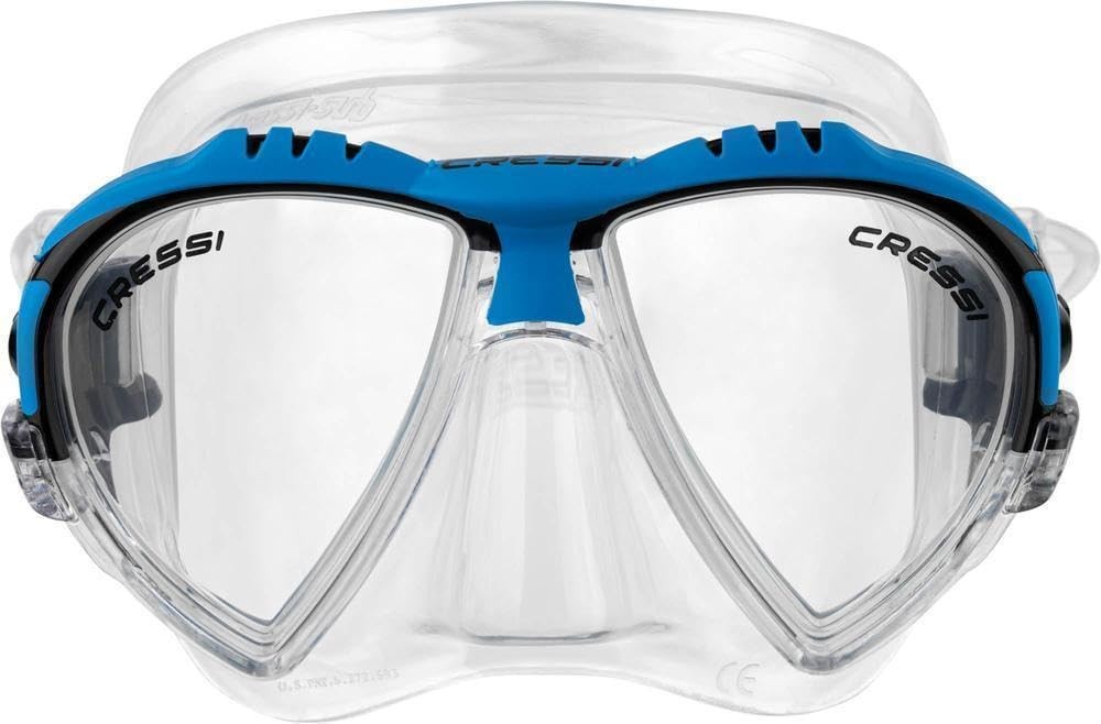 Cressi Matrix 2-Lens Masks, Clear/Blue