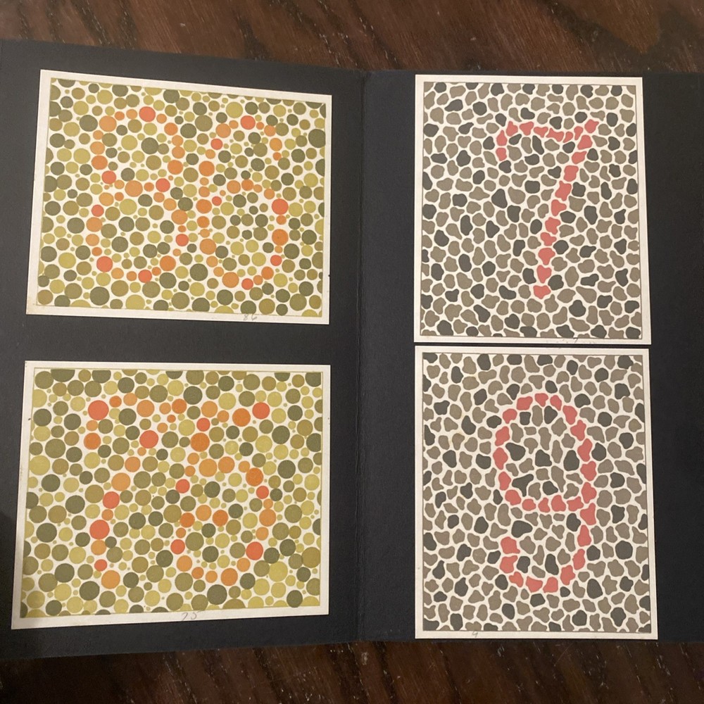Pseudo-Isochromatic Plates for Testing Color Perception American Optical 1940