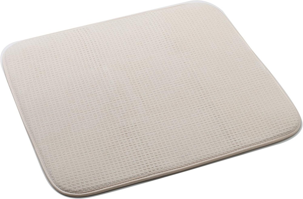 Mircofiber Drying Dish Mat, 16 x 18-inch, Beige