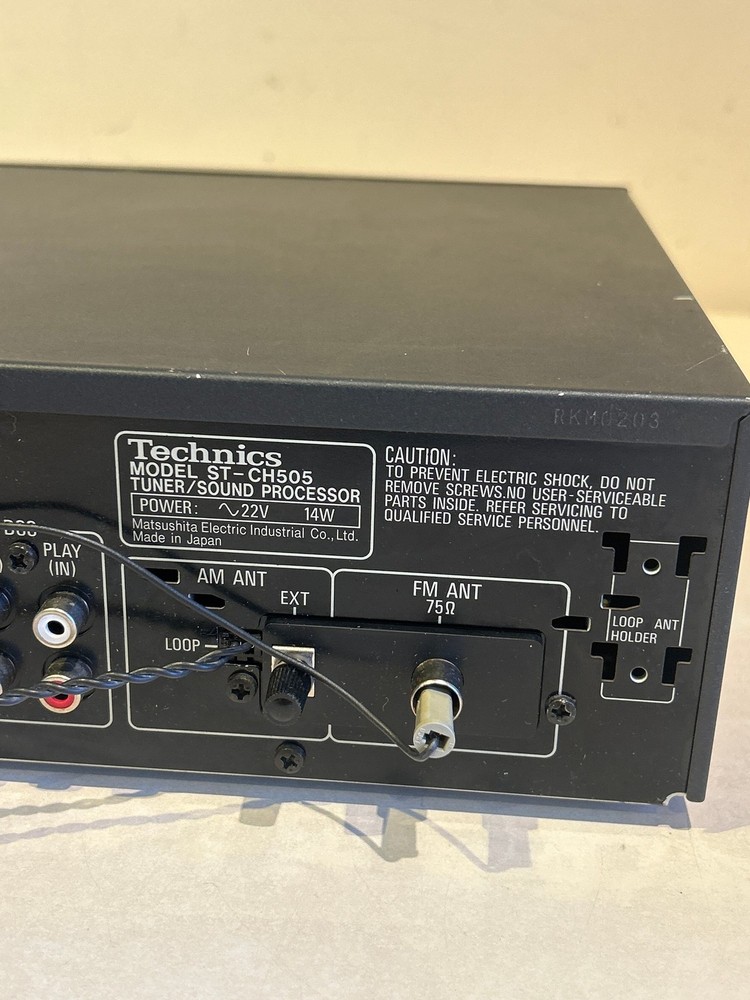 Technics ST-CH505 Tuner Sound Processor Black FM AM
