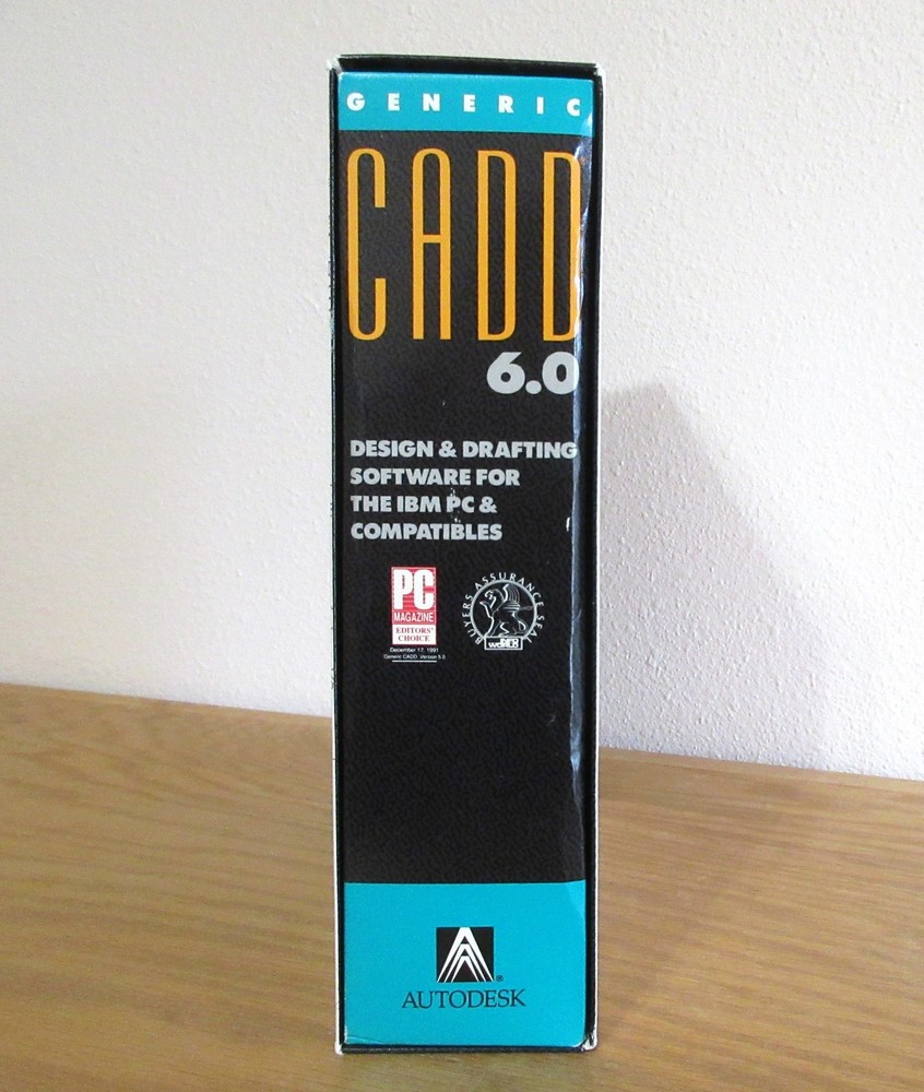 (O) Generic CADD 6.0 Design & Drafting Software, IBM, PC, Autodesk, 1991