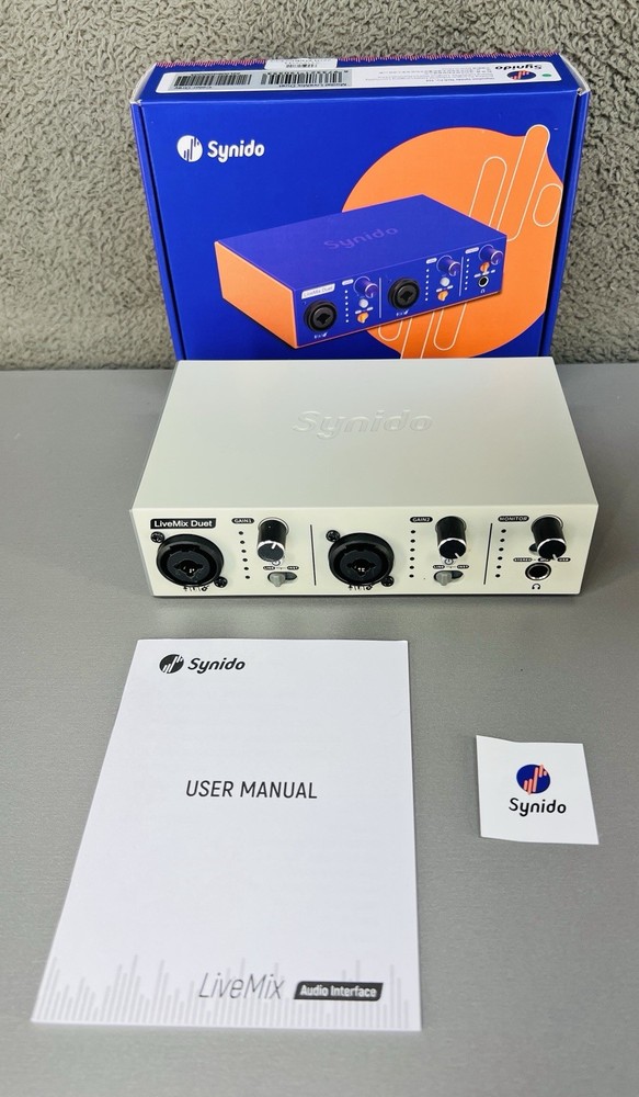 Synido LiveMix Duet Audio Interface Grey