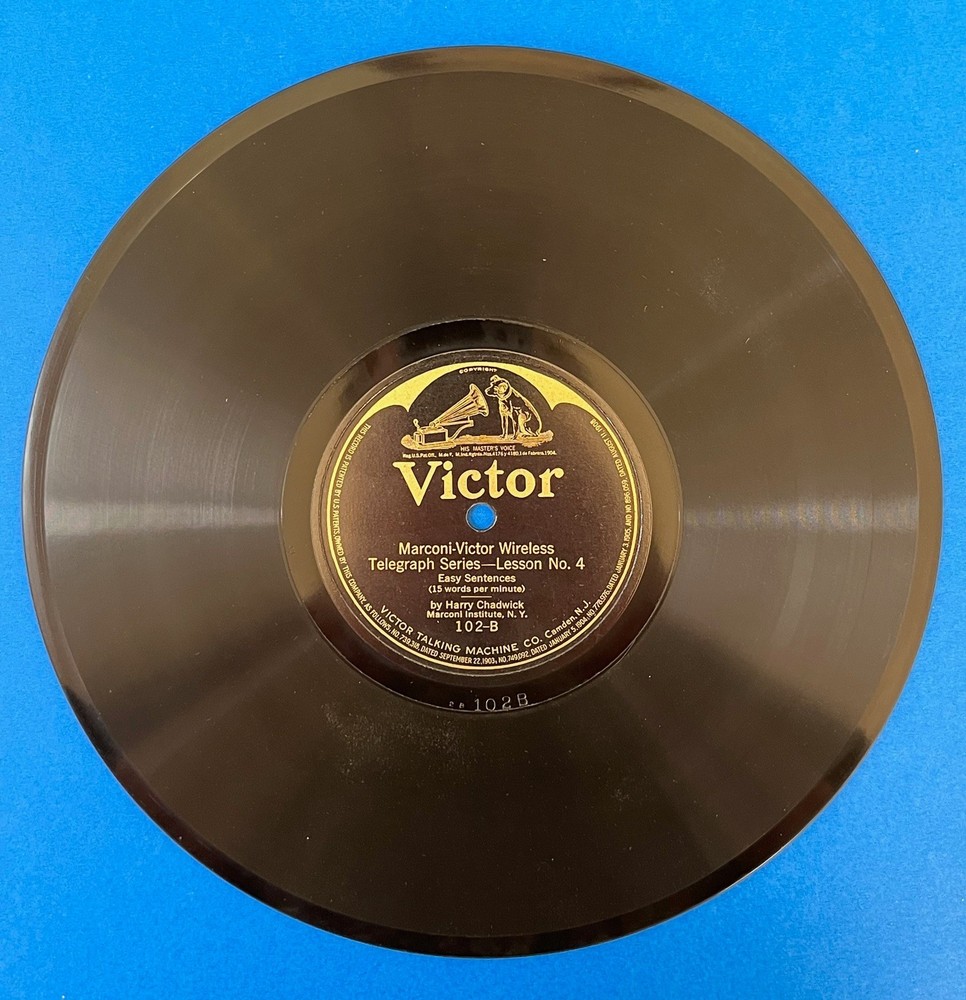 Victor Talking Machine Records Marconi Wireless Telegraphy Course Morse Code RCA