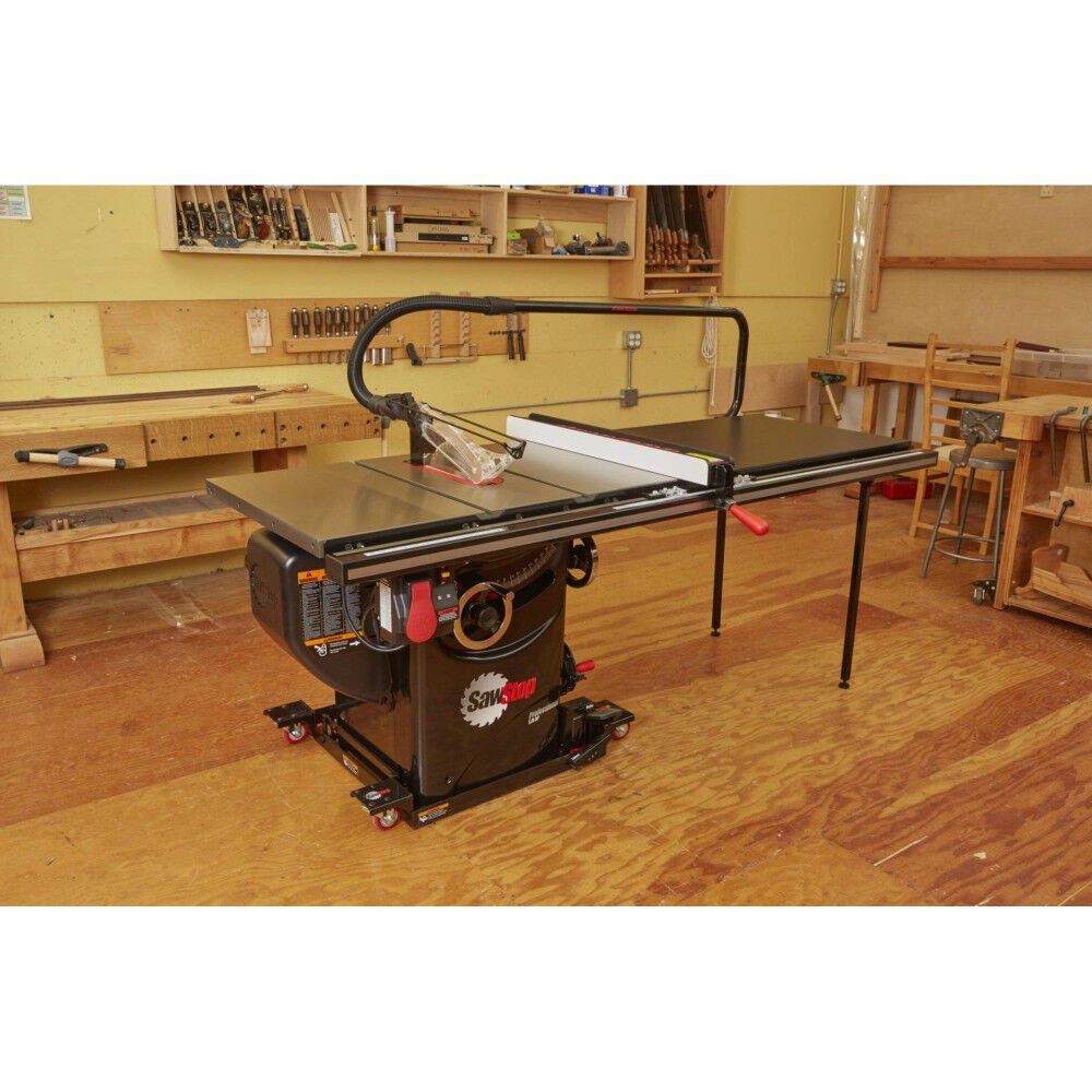 Sawstop Industrial Saw Mobile Base With Pcs Mobile Base Conversion Kit