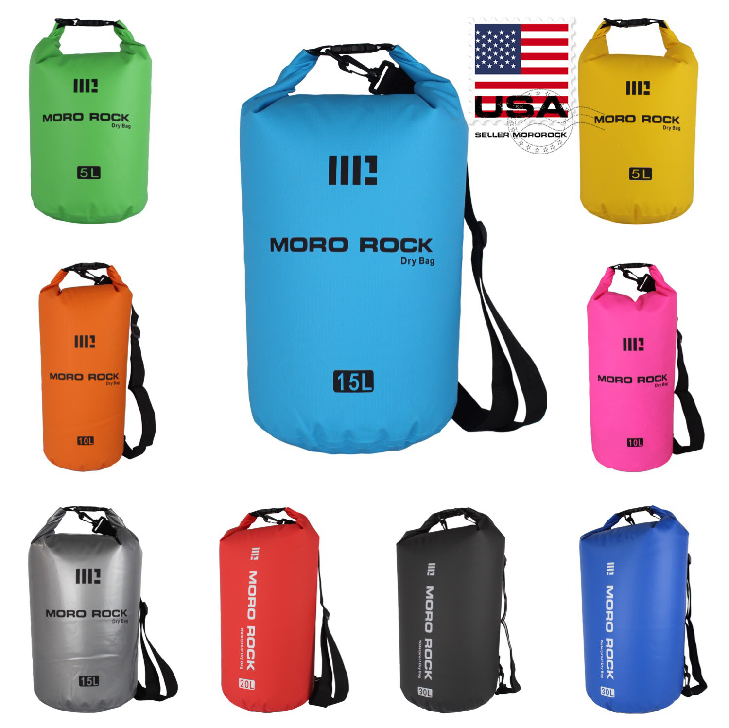 Mororock 2L 5L 10L 15L 20L 30L PVC Kayak Fishing Camping Waterproof Dry Bag