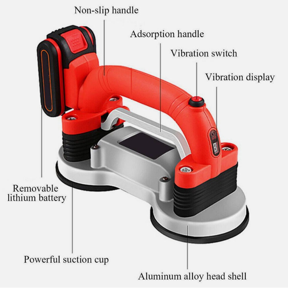 Automatic Tile Machine Tiles Vibrator Floor Vibrator Leveling Tool w/ 1 Battery
