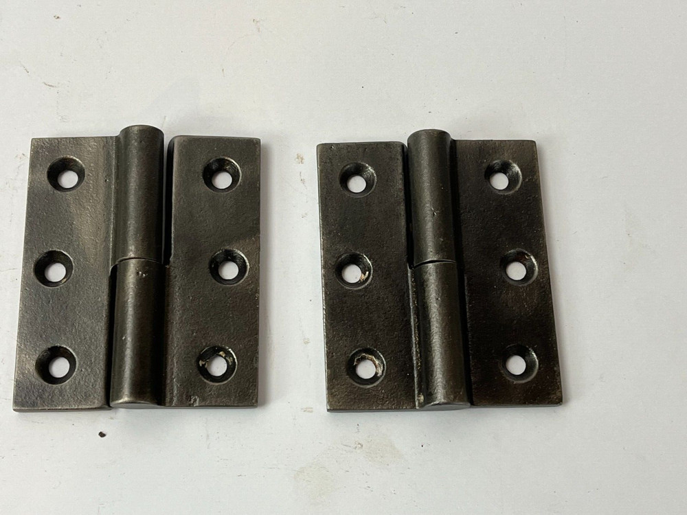 Set 2 Black Door window Shutter Hinges Right Left 2.5 x 3"