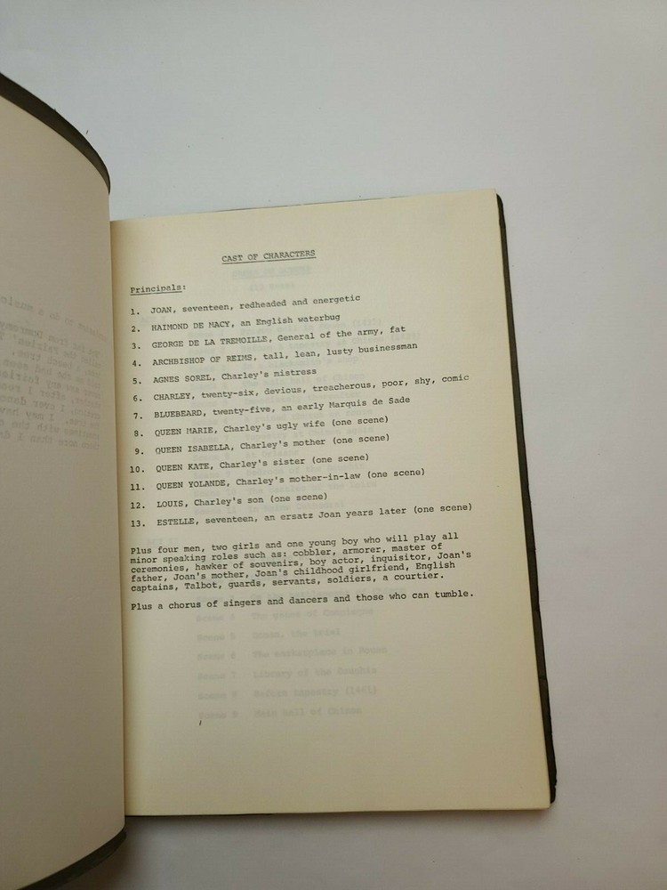 GOODTIME CHARLEY / Sidney Michaels 1970 early draft Broadway Musical Script