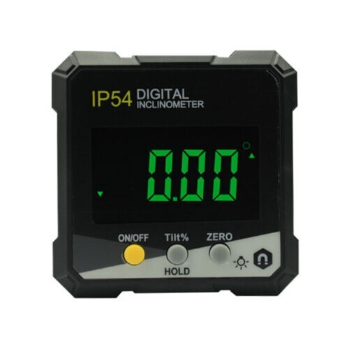 Precision LCD Digital Inclinometer Slope Meter IP54 Waterproof Angle Protractor