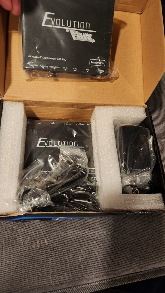 Vanco Evolution 4K HDBaseT 2.0 Extender W/ARC Digital/Analog Audio EVEXHDARC