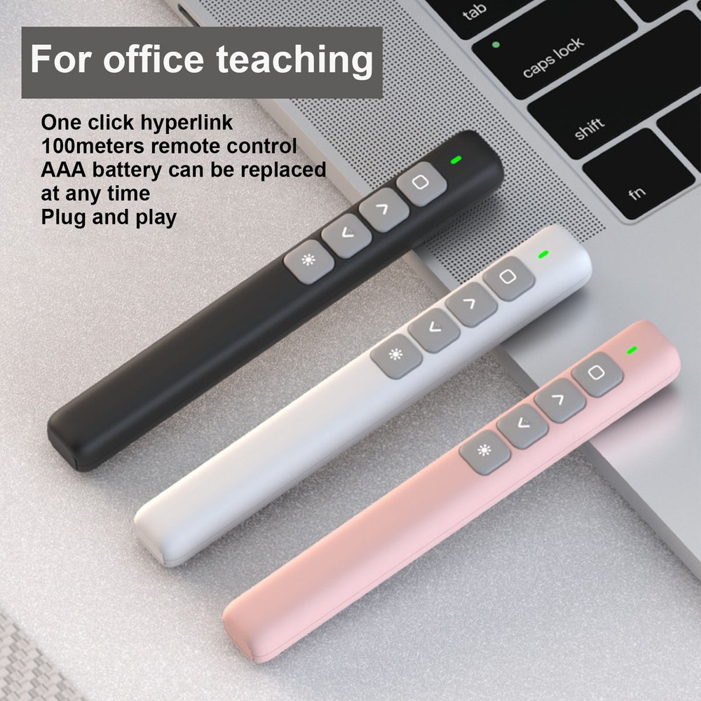 Presentation Clicker Integrated Magnetic Design Ergonomic Stable Remote Control❀