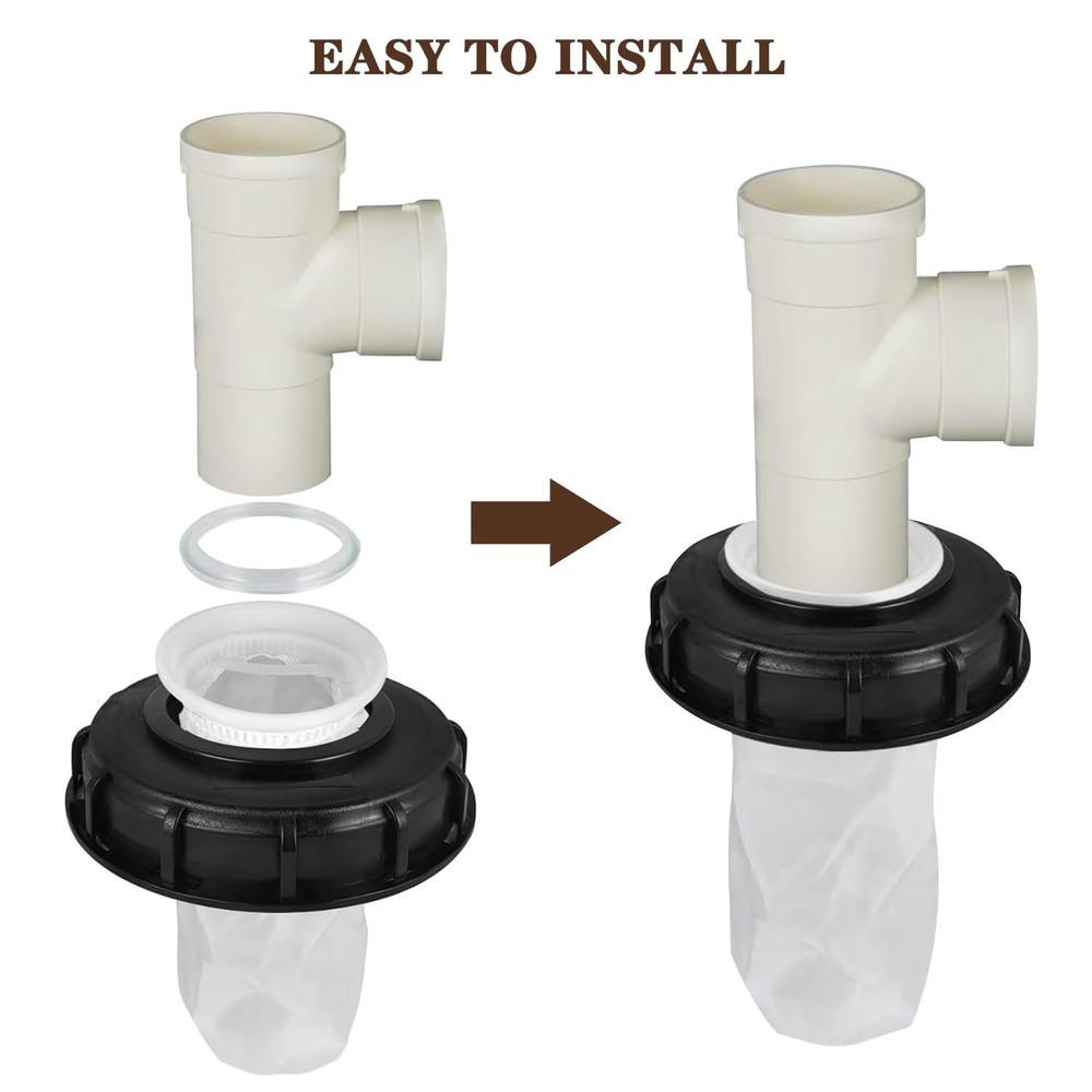 2PCS IBC Lid Filter Nylon Screen Water Tank