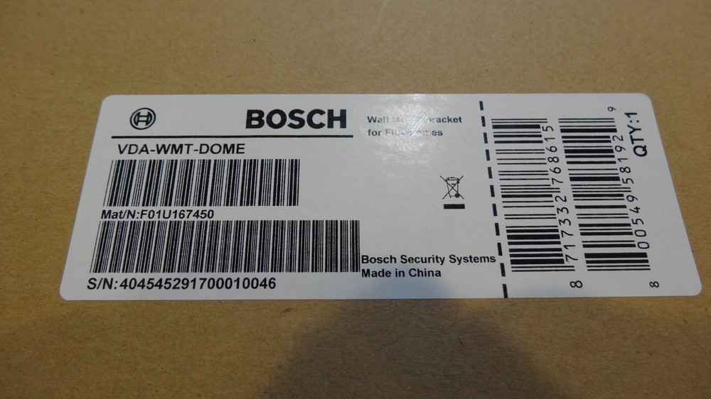 Bosch Camera Dome Mount VDA-WMT-DOME