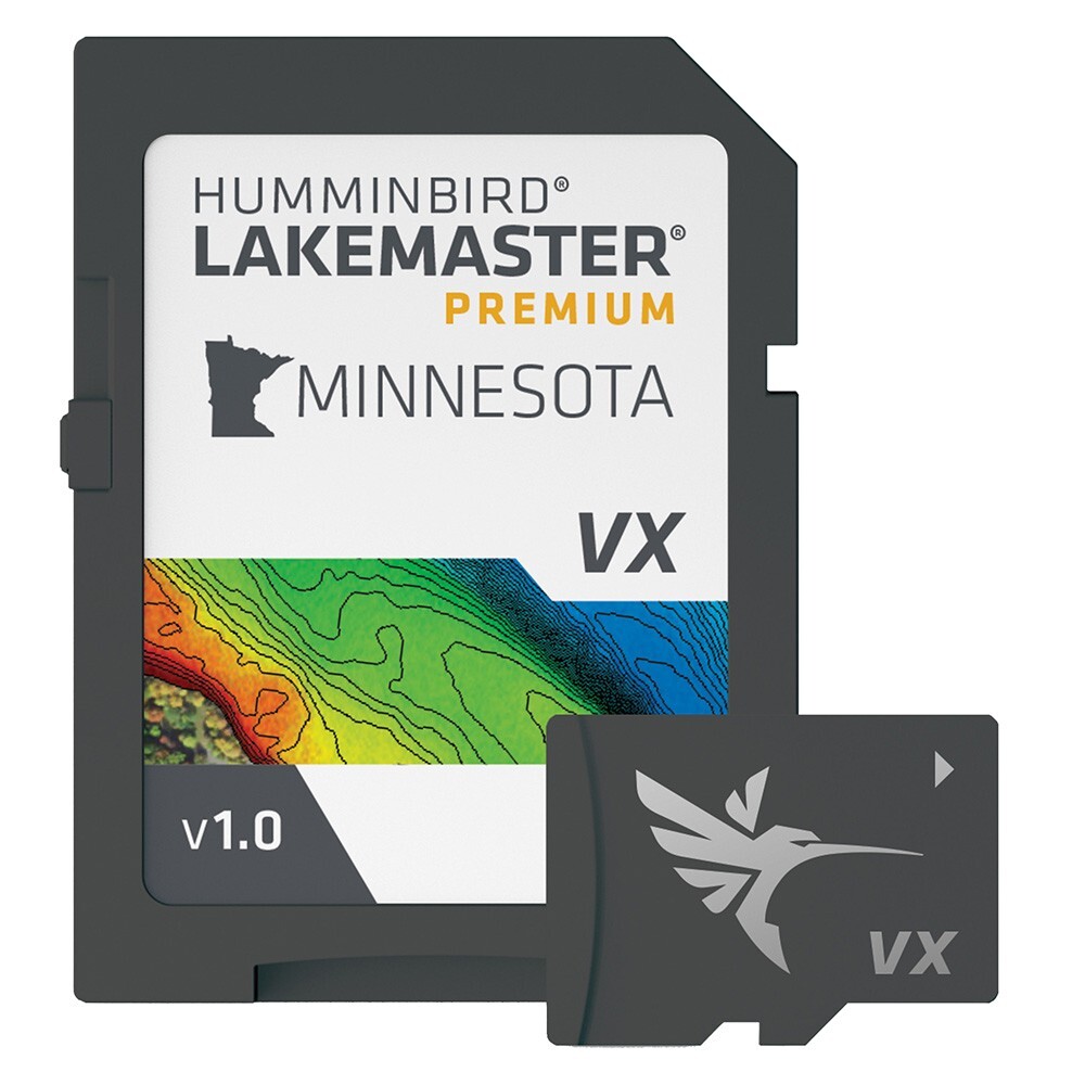 Humminbird LakeMaster VX Premium Map Minnesota GPS Navigation Chart Micro/SD