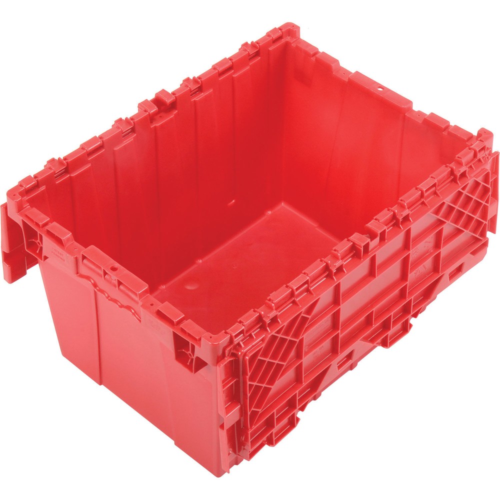 Global Industrial Red Distribution Container With Hinged Lid