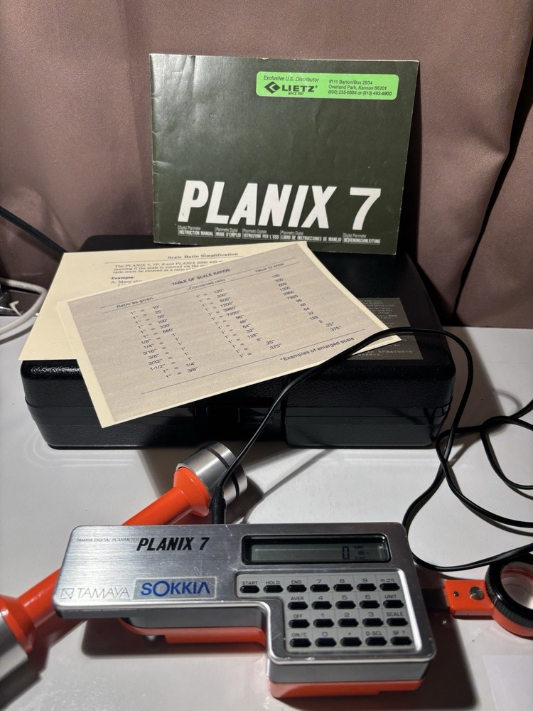 Planix 7 Digital Planimeter. Tested For Accuracy.Free Return