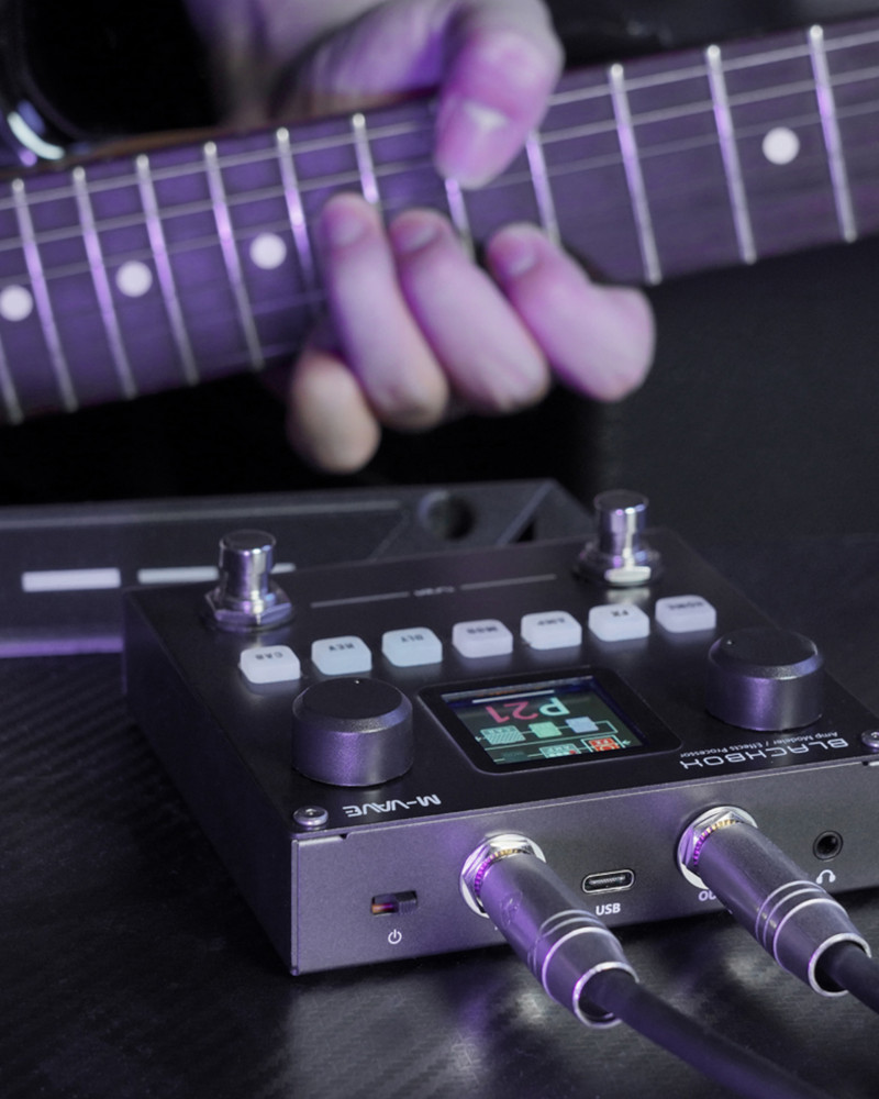 M-Vave BLACKBOX Guitar / Bass AMP Modeler Multi-Effects Processor, Rechargeable